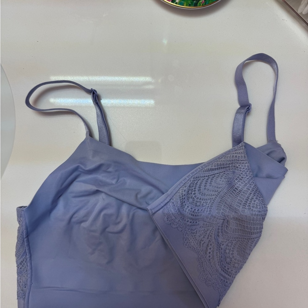 💜Soma Enbliss Luxe Bralette Lace Back Purple Bralette (No Pads) ☹️ I didn’t keep